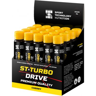 Предтренировочный комплекс Sport Technology Nutrition ST-TURBO 'Вишня', 20 ампул х 25 мл