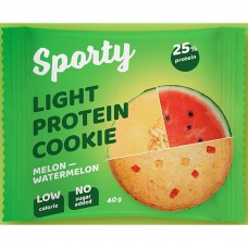 Печенье Sporty Protein Light 40 грамм (коробка 12 шт.), дыня-арбуз Печенье Sporty Protein Light 40 грамм (коробка 12 шт.), дыня-арбуз