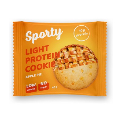 Печенье Sporty Protein Light 40 грамм, Яблочный пирог