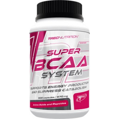 Trec Nutrition Super BCAA System (Супер БЦАА), 300 капсул