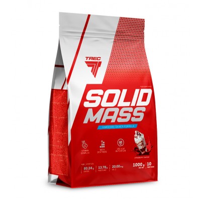 Trec Nutrition Solid Mass (Гейнер), 1000 гр, клубника
