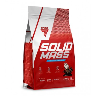 Trec Nutrition Solid Mass (Гейнер ), 1000 гр, шоколад