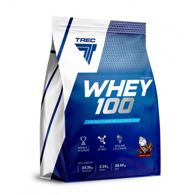 Trec Nutrition Whey 100 (Сывороточный протеин), 2270 г, шоколад