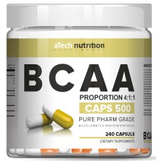 Комплекс аминокислот (BCAA) aTech Nutrition BCAA 4:1:1, 240 капсул