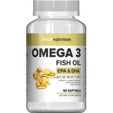 Смесь жирных кислот Omega 3 aTech Nutrition, 90 капсул