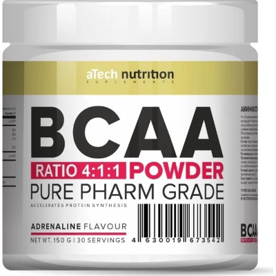 Комплекс аминокислот (BCAA) aTech Nutrition BCAA 4:1:1 Адреналин, 150 г