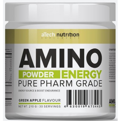Аминокислоты aTech Nutrition аминокислотный комплекс Amino Energy Зеленое яблоко, 210 г