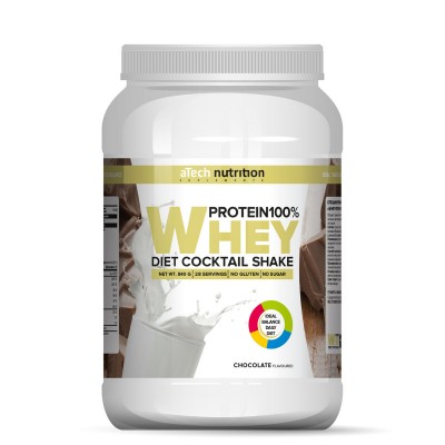 Белковый коктейль 'Whey Protein' со вкусом шоколада ТМ aTech nutrition 840гр