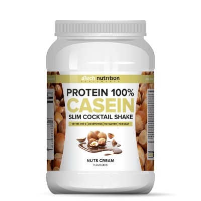 Белково-витаминный коктейль 'Casein Protein' со вкусом натс крим ТМ aTech nutrition 840гр
