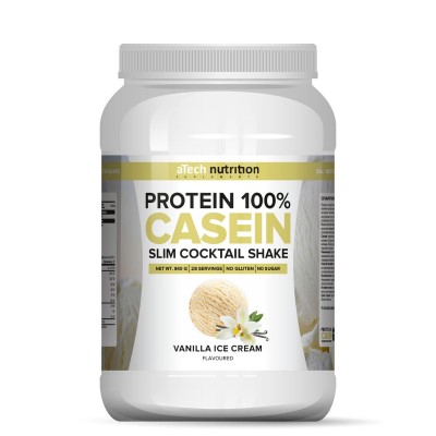 Белково-витаминный коктейль 'Casein Protein' со вкусом ванильное мороженое ТМ aTech nutrition 840гр