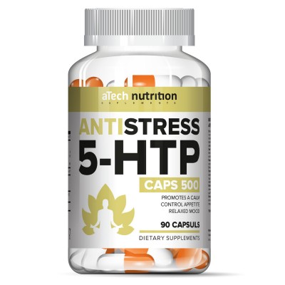 5-HTP 'ANTI STRESS', aTech nutrition, 90 капсул