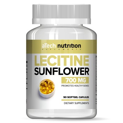 Подсолнечный лецитин, aTech Nutrition, 90 желатиновых капсул