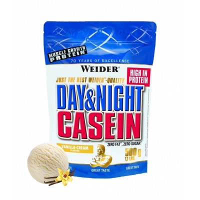 Вейдер Дэй энд Найт Казеин / 500г / ваниль крем