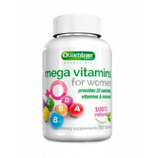 Quamtrax Mega Vitamins for Women 60 таб (23 витаминов и минералов)
