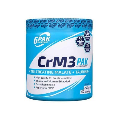 6PAK CrM3 (Три-креатин малат), Вишня-Лимон, 250 гр