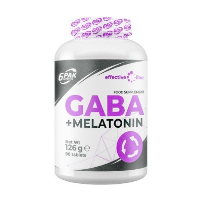 6PAK Gaba + Melatonine (Габа + Мелатонин), 90 таб