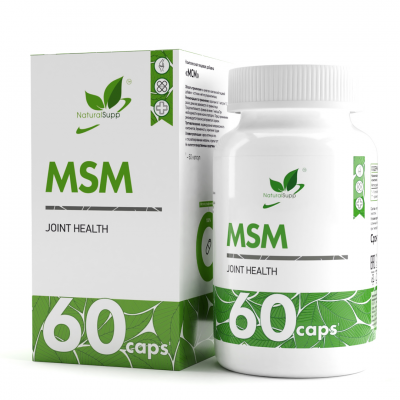 МСМ Метилсульфонилметан NaturalSupp MSM, 60 капс.