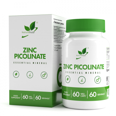 Цинк Пиколинат Вег NaturalSupp Zinc Picolinate Veg, 60 капс.