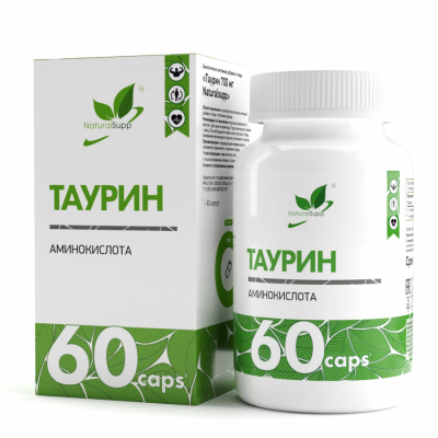 Таурин NaturalSupp Taurine, 60 капс.