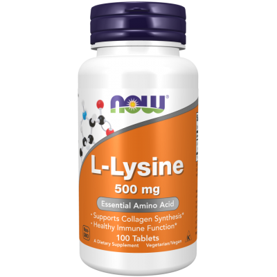 Лизин Now Foods L-Lysine, 500 мг, 100 табл.