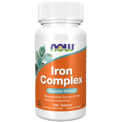  Бисглицинат железа Now Foods Iron Double Strength 36 мг, 90 капс.