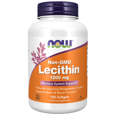 Лецитин Соевый Now Foods Lecithin, 1200 мг, 100 капс.