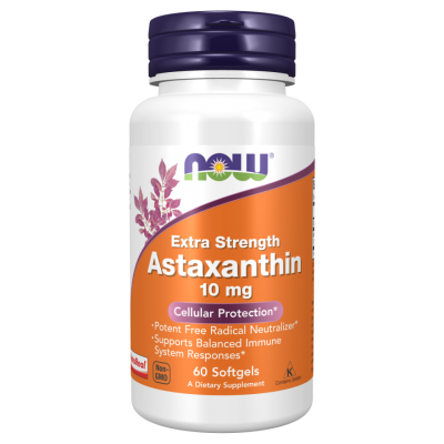 Астаксантин Now Foods Astaxanthin, 10 мг, 60 капс.