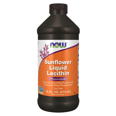 Лецитин Подсолнечный Now Foods Sunflower Liquid Lecithin, 473 мл.