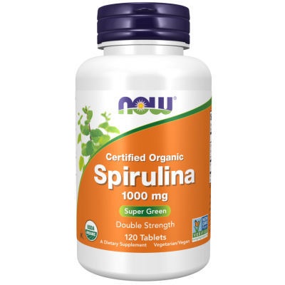Спирулина Now Foods Spirulina Double Strength, 120 табл.