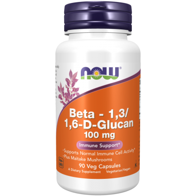  Бета Глюкан Now Foods Beta 1,3/1,6-D- Glucan, 90 капс.