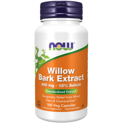 Экстракт коры ивы Now Foods Willow Bark Extract, 100 капс.